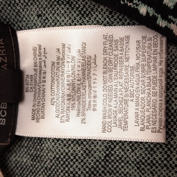 ๐ฅณHP๐ฅณ NWT, BCBGMaxAzria Abia Sweater in Aqua Combo - Picture 11 of 12